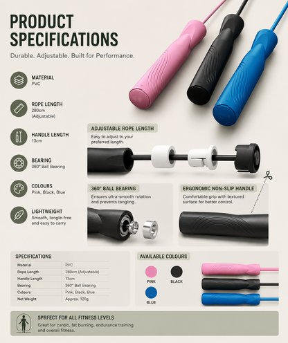 AuraFlex™ Pro Jump Rope