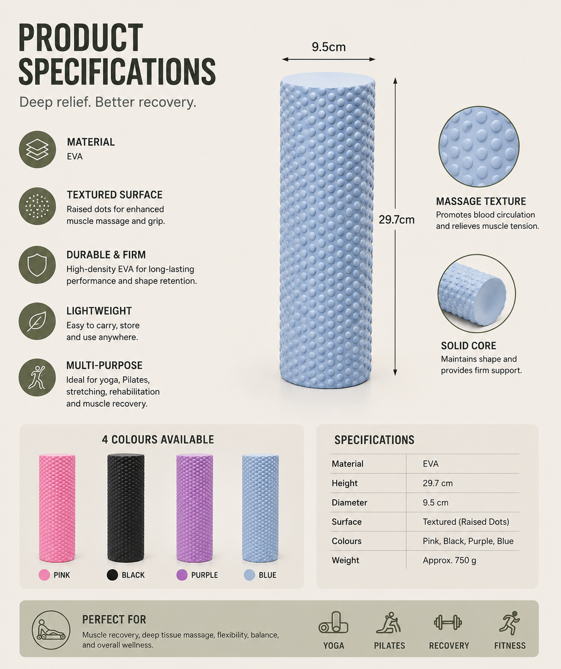 AuraFlex™ Deep Tissue Roller